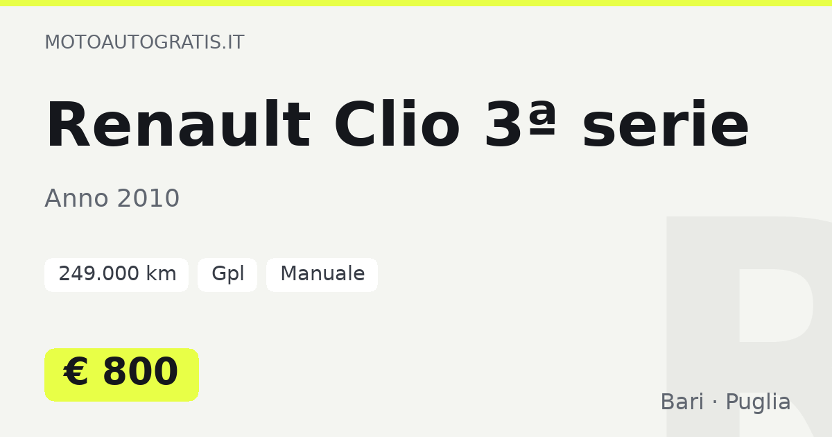 Renault Clio 3ª serie