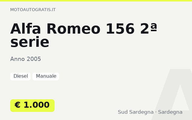 Alfa Romeo 156 2ª serie