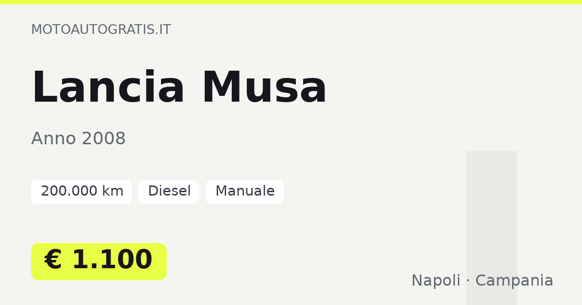 Lancia Musa