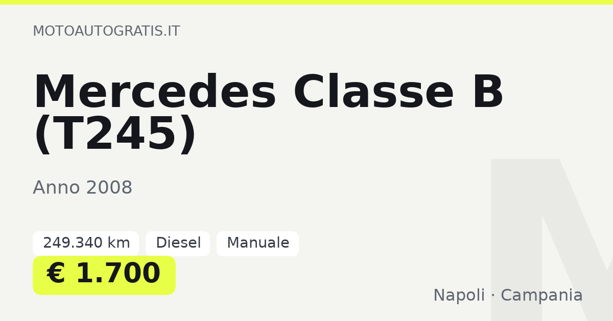 Mercedes Classe B (T245)
