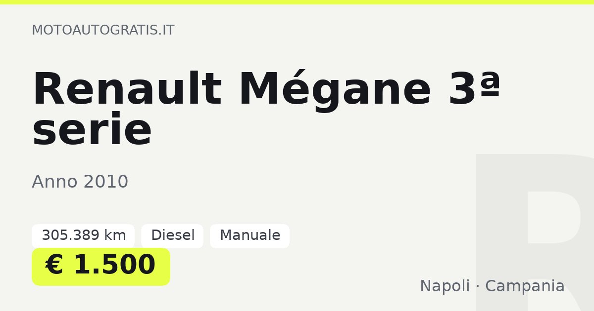 Renault Mégane 3ª serie