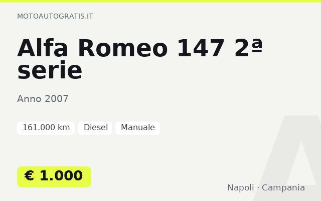 Alfa Romeo 147 2ª serie