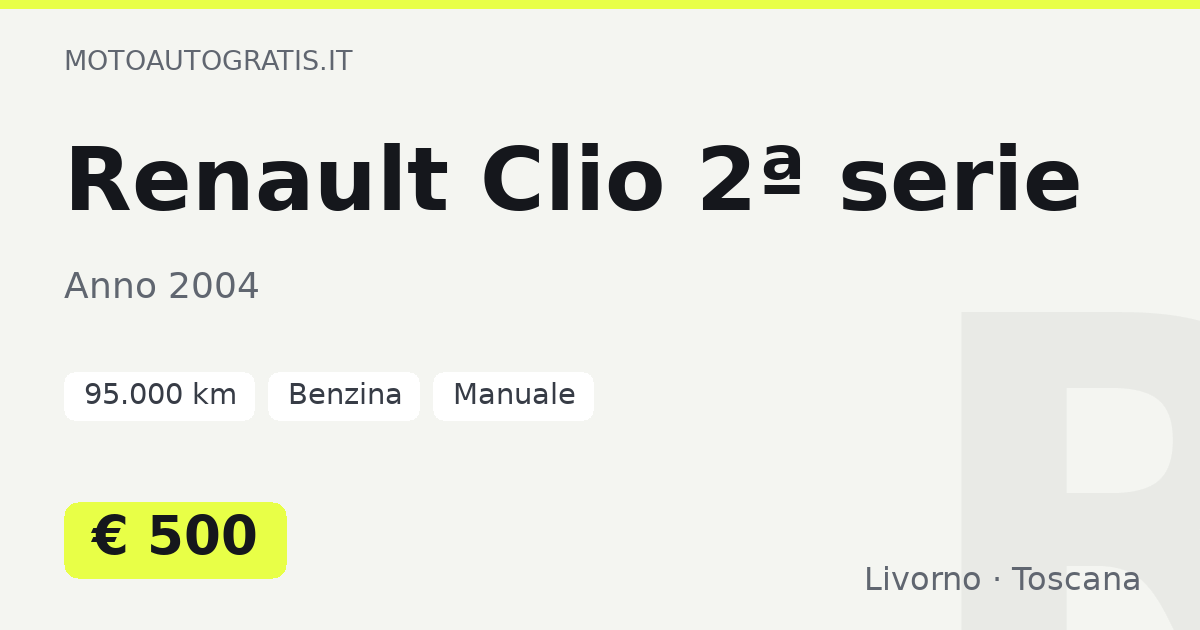 Renault Clio 2ª serie
