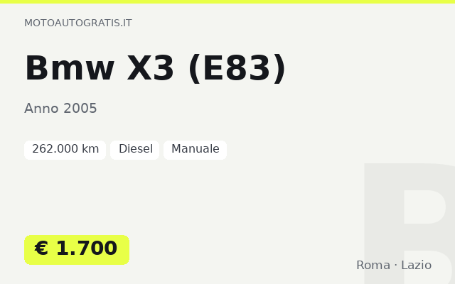 Bmw X3 (E83)