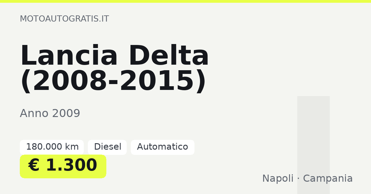 Lancia Delta (2008-2015)