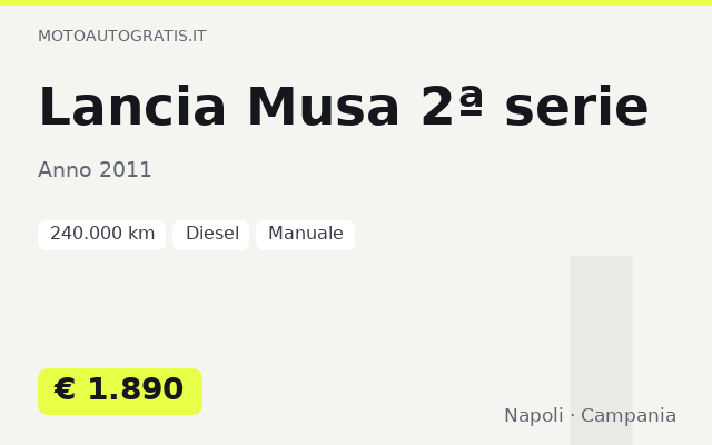 Lancia Musa 2ª serie