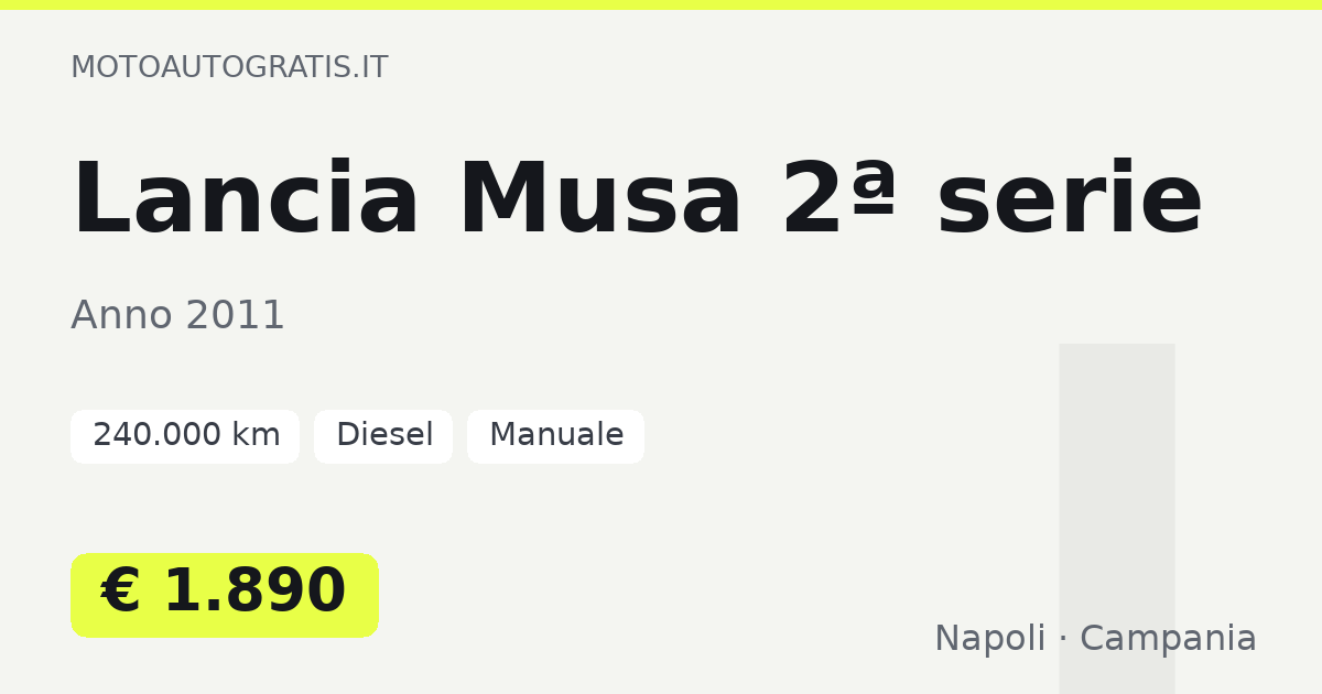 Lancia Musa 2ª serie