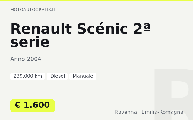 Renault Scénic 2ª serie