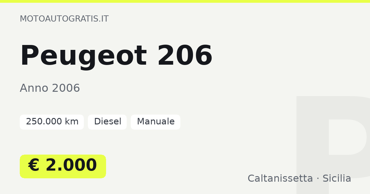 Peugeot 206
