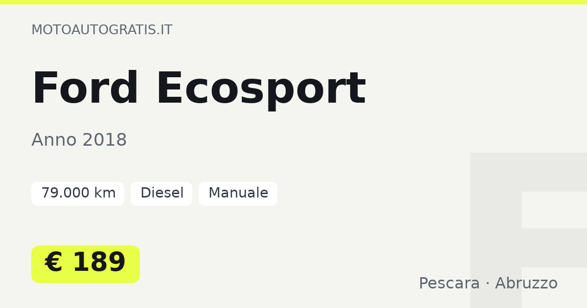 Ford Ecosport