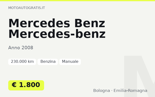 Mercedes Benz Mercedes-benz