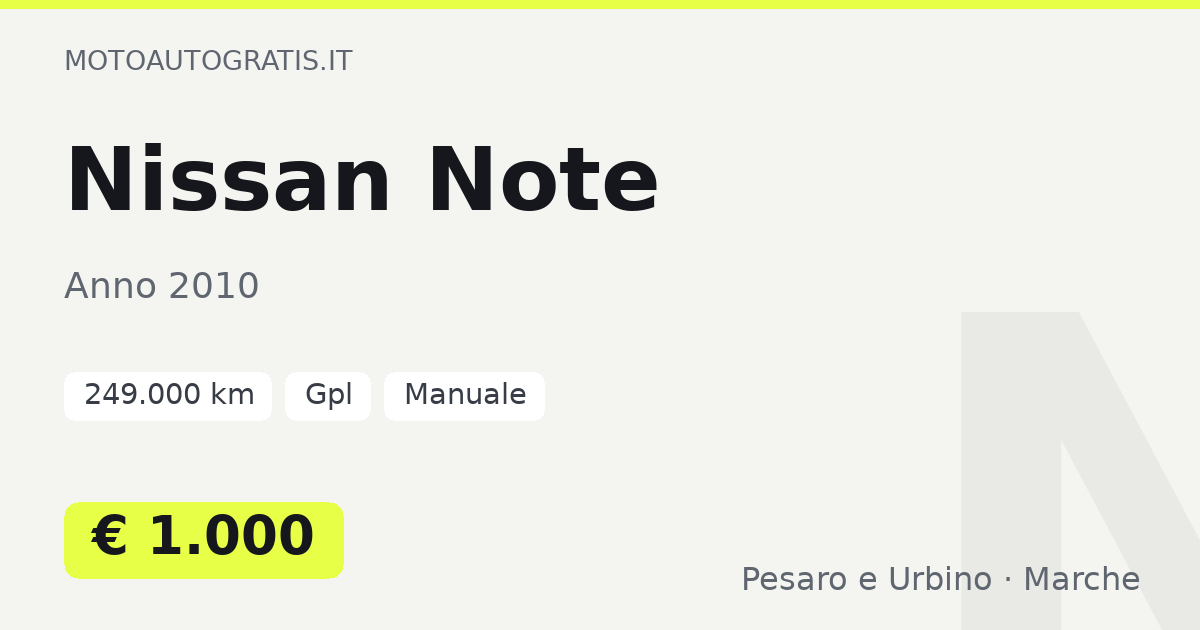 Nissan Note