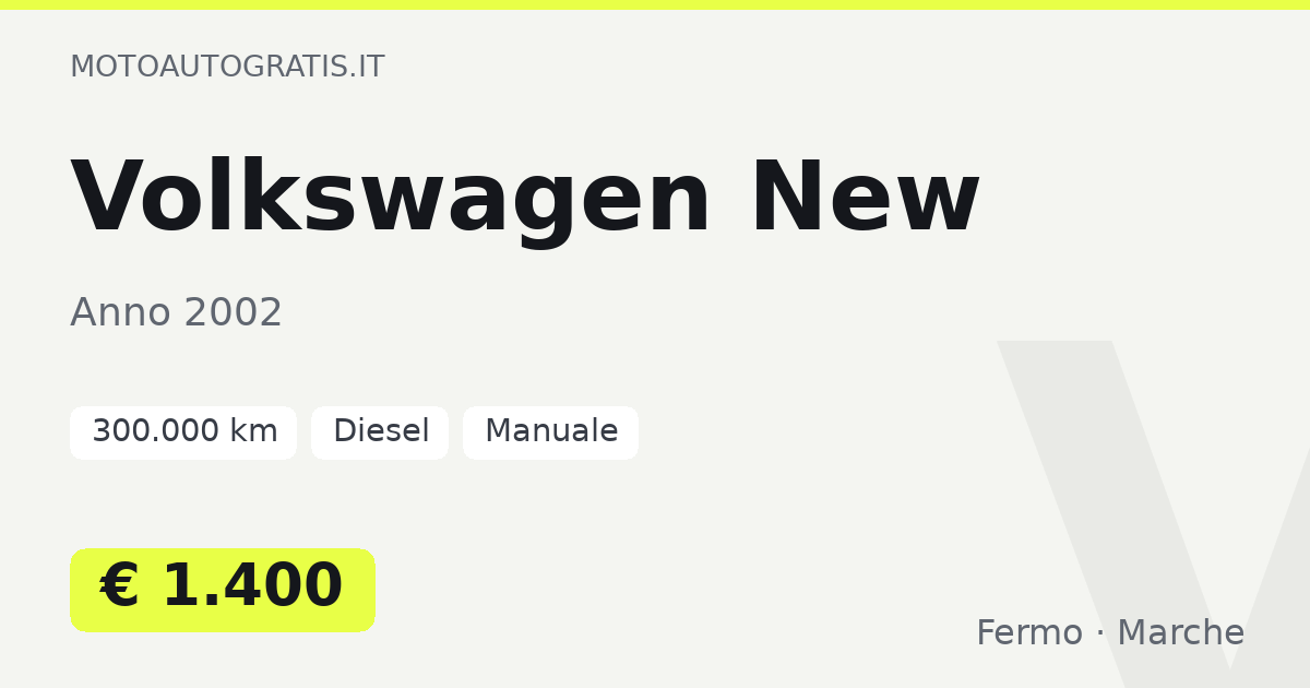 Volkswagen New