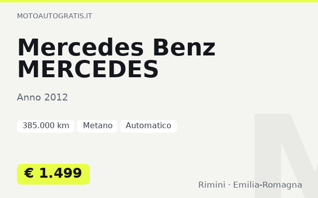Mercedes Benz MERCEDES