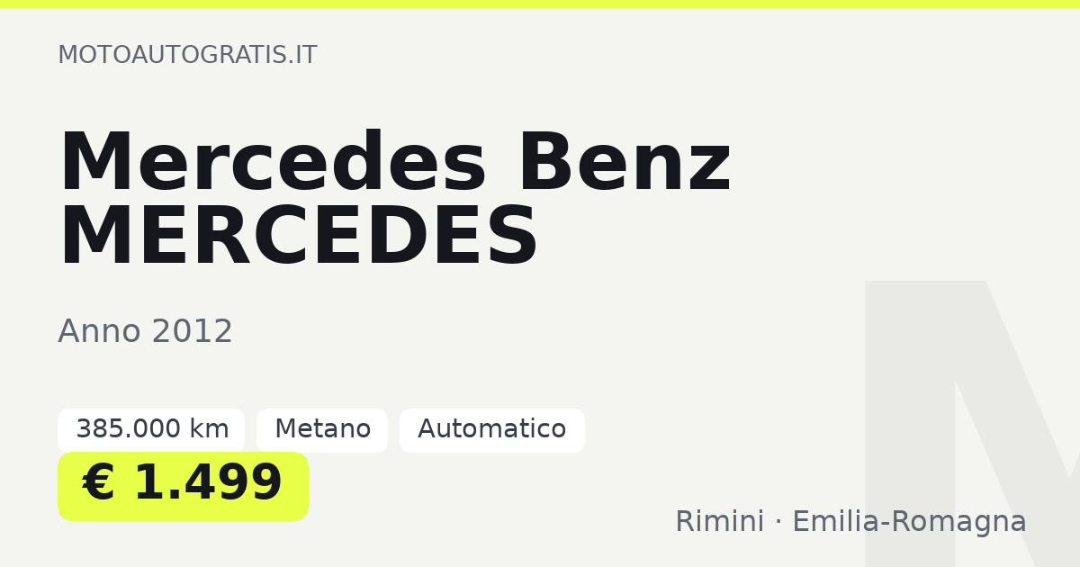 Mercedes Benz MERCEDES