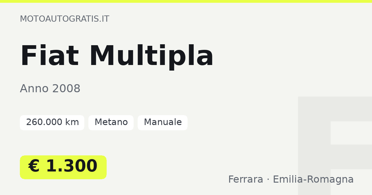 Fiat Multipla