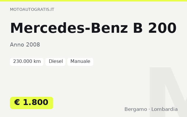 Mercedes-Benz B 200