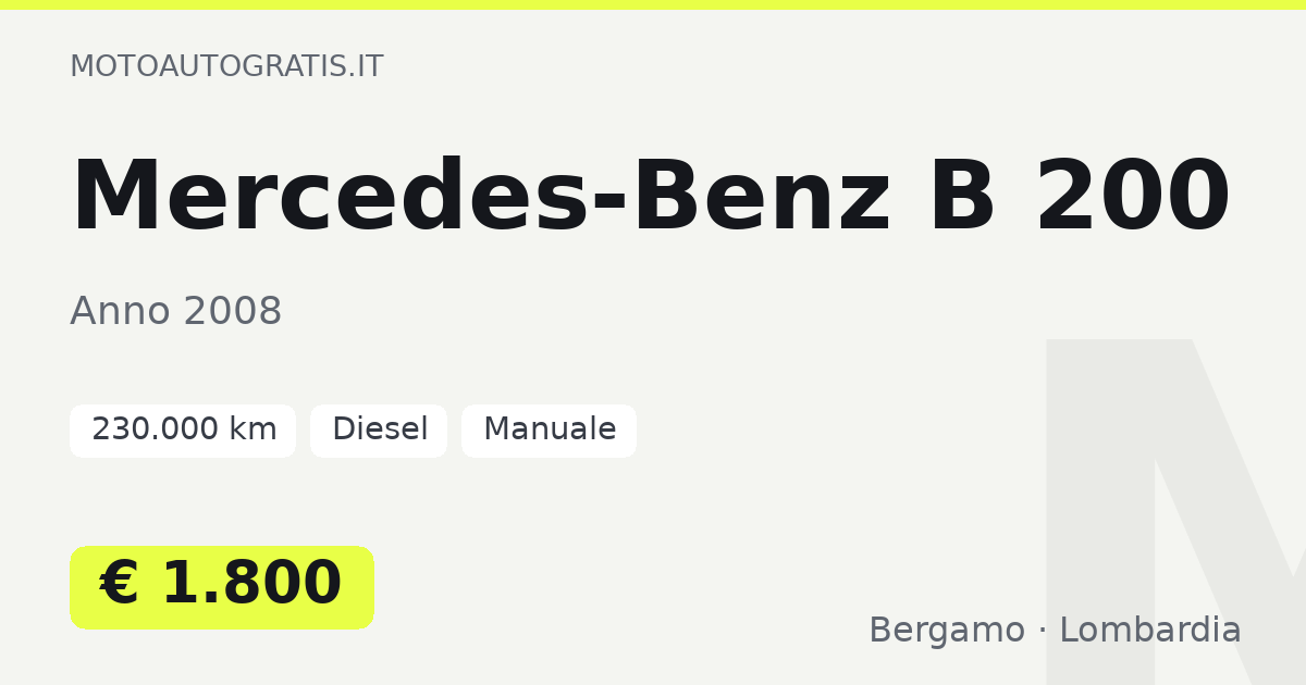 Mercedes-Benz B 200