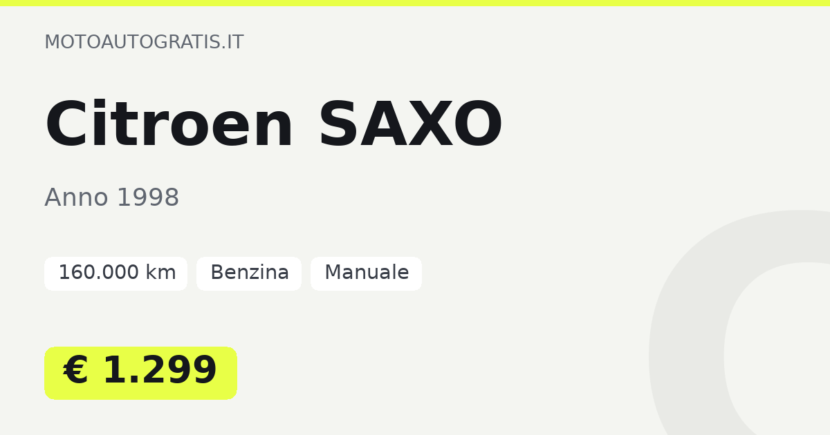 Citroen SAXO