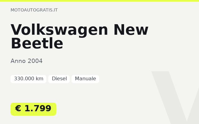 Volkswagen New Beetle