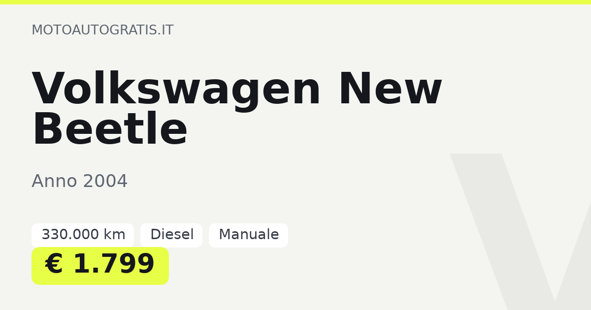 Volkswagen New Beetle