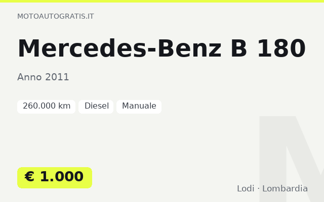 Mercedes-Benz B 180