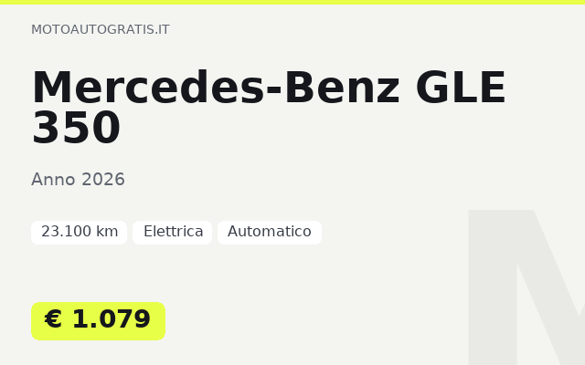 Mercedes-Benz GLE 350