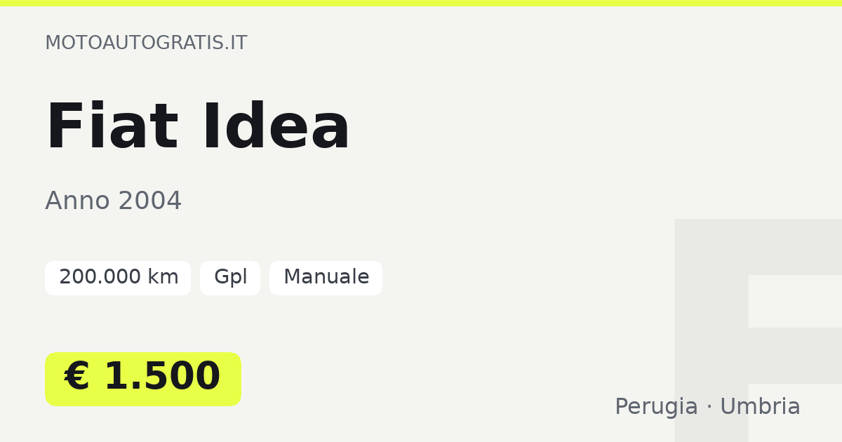 Fiat Idea