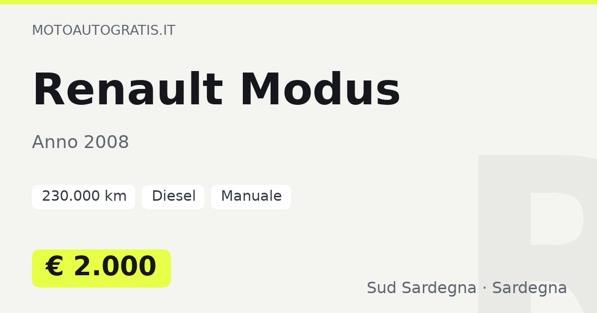 Renault Modus