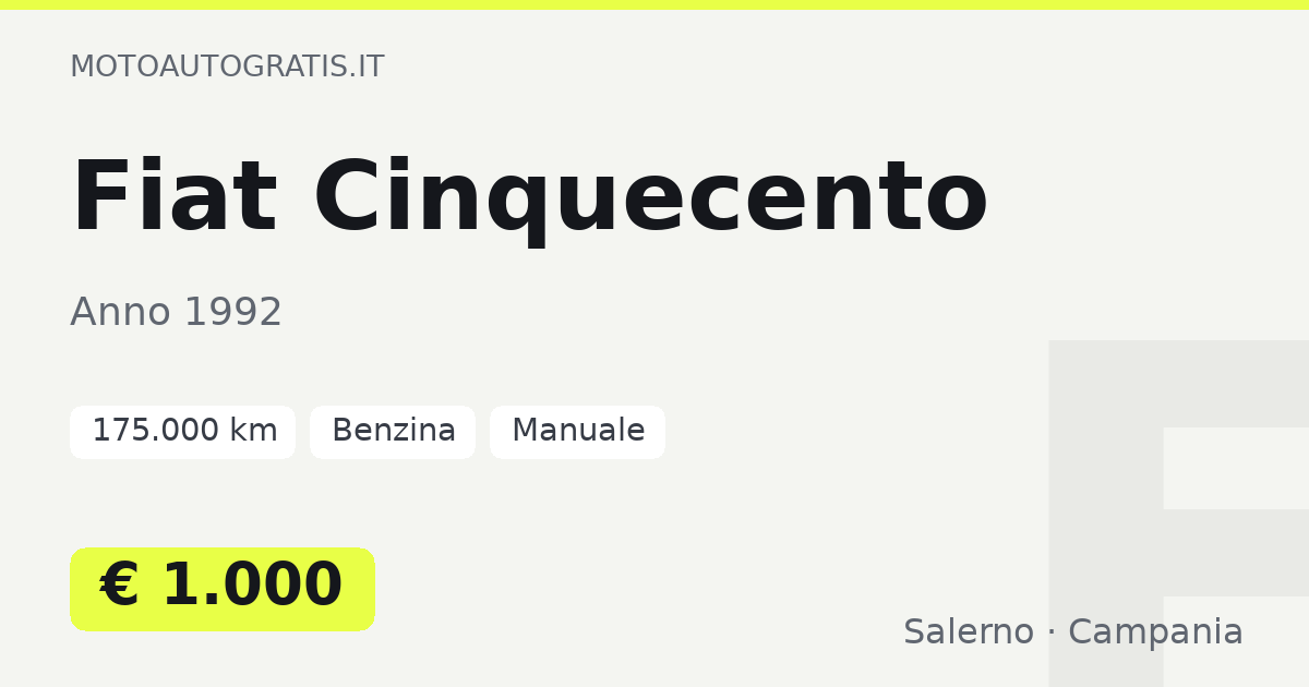 Fiat Cinquecento