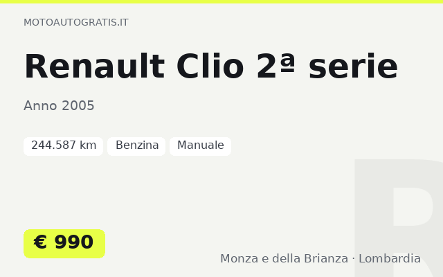 Renault Clio 2ª serie