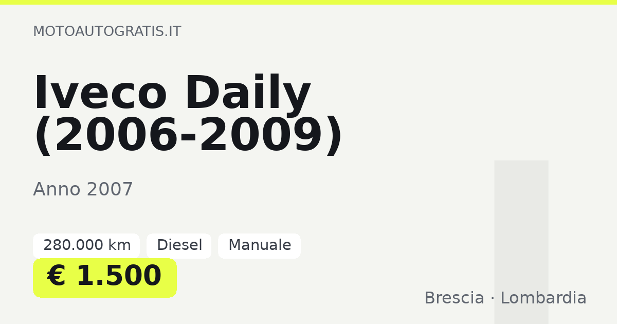 Iveco Daily (2006-2009)