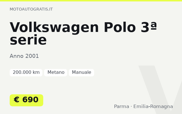 Volkswagen Polo 3ª serie
