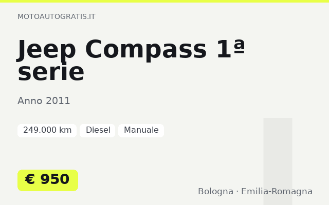 Jeep Compass 1ª serie