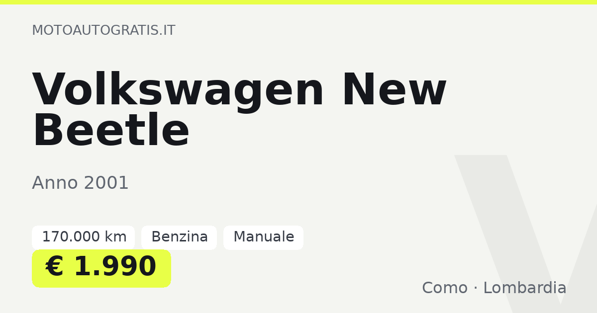 Volkswagen New Beetle