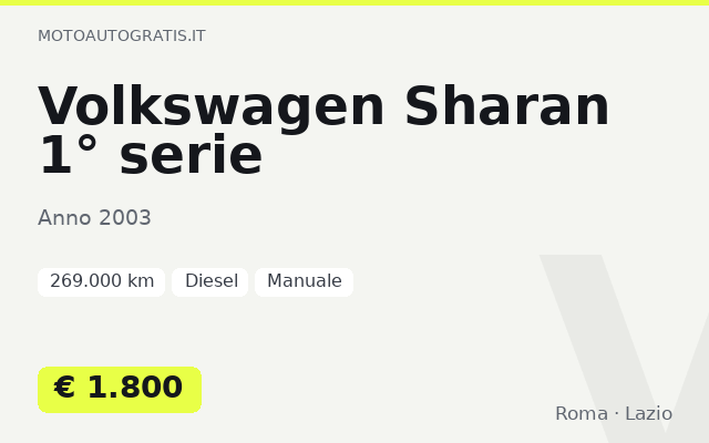Volkswagen Sharan 1° serie