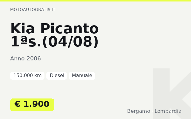 Kia Picanto 1ªs.(04/08)