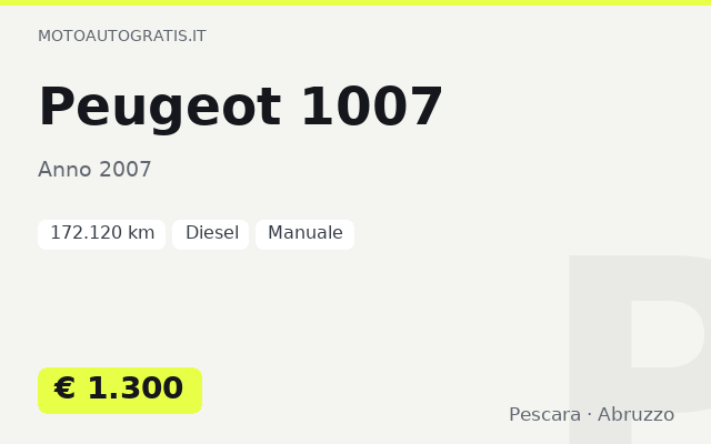 Peugeot 1007
