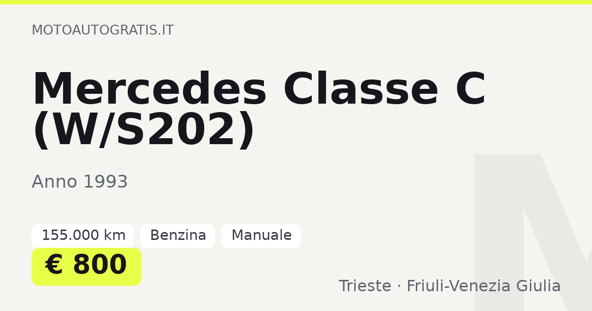 Mercedes Classe C (W/S202)