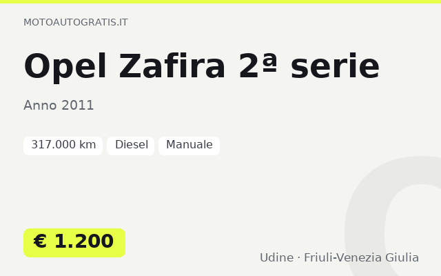 Opel Zafira 2ª serie