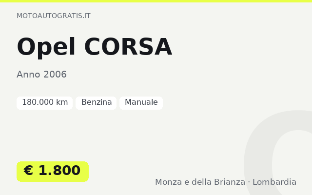 Opel CORSA