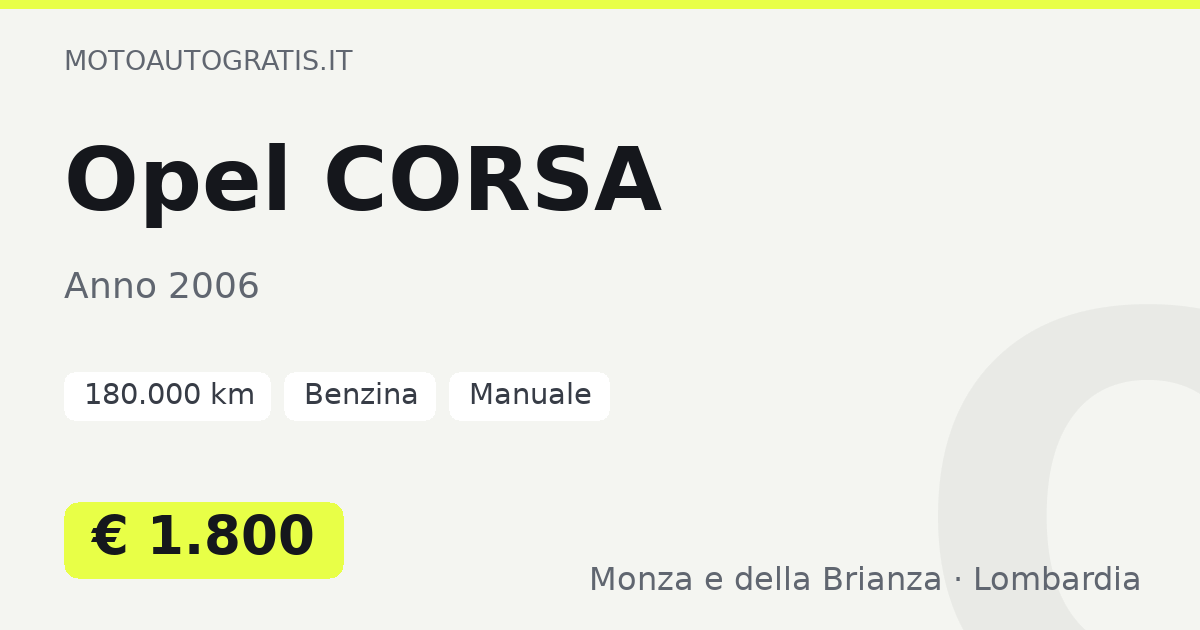 Opel CORSA