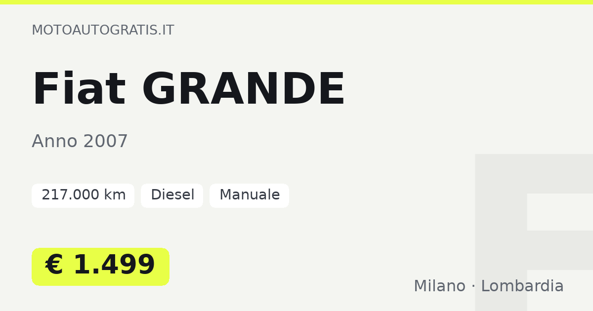 Fiat GRANDE