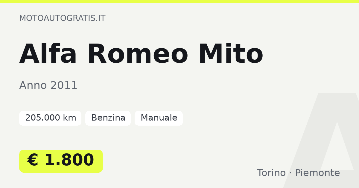 Alfa Romeo Mito