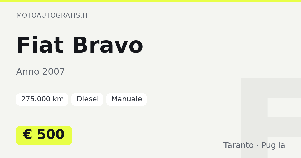 Fiat Bravo