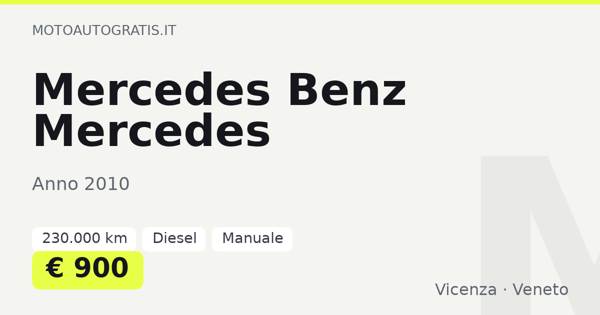 Mercedes Benz Mercedes
