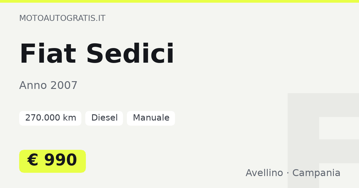 Fiat Sedici