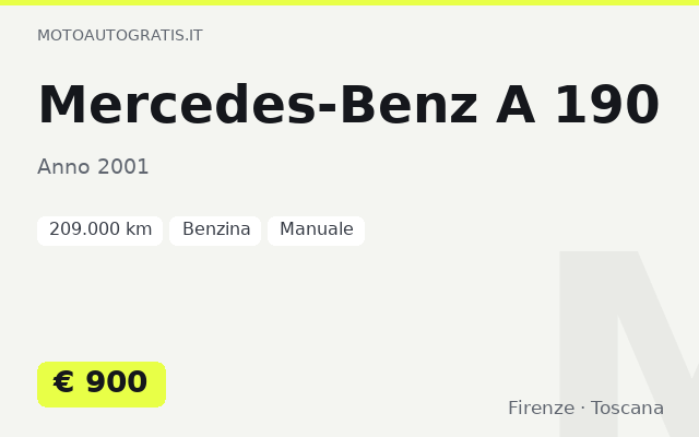 Mercedes-Benz A 190
