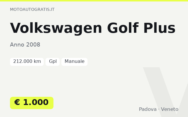 Volkswagen Golf Plus