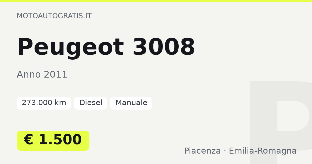 Peugeot 3008